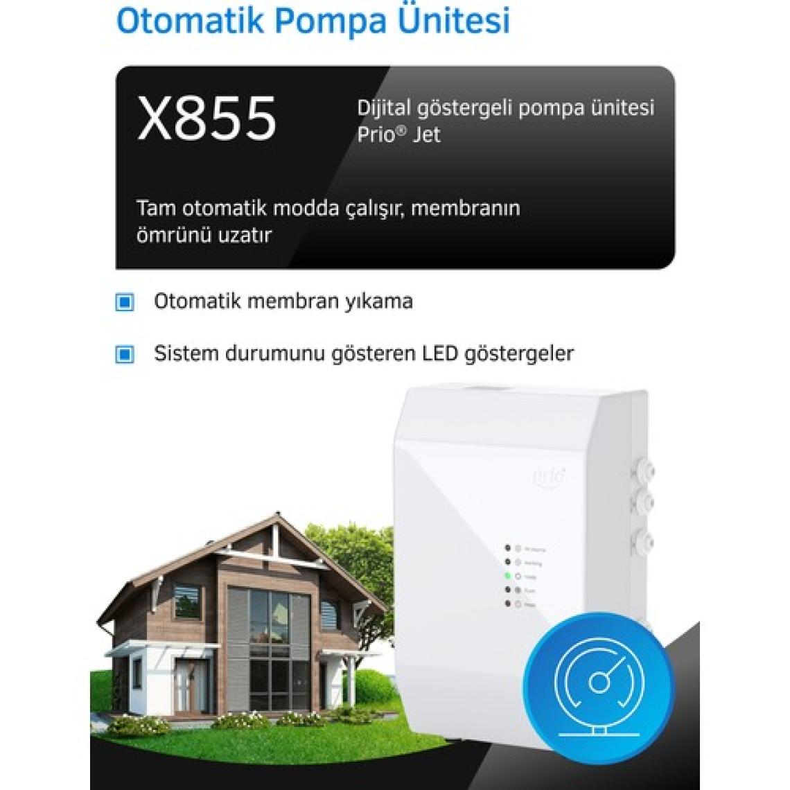 Prio MOD600 Tanksız Direkt Akışlı Pompalı Su Arıtma Cihazı