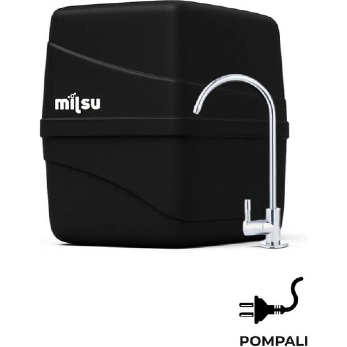 Mil Su Arıtma Cihazı Pompalı 12 Aşamalı Multimineralli 8 Lt Çelik Tanklı (DP12-M-S)