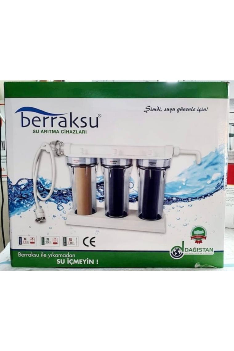 Berraksu 3'lü Filtreli Tezgah Üstü Su Arıtma Cihazı