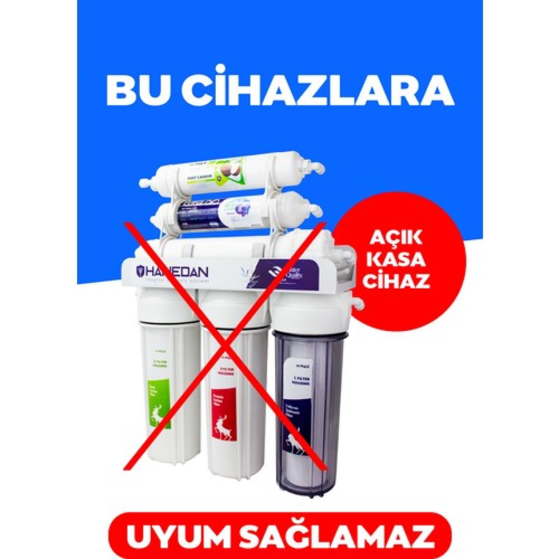 H-MAX Reverse Osmosis System 75 Gpd Membranlı Kapalı Kasa Su Arıtma Cihazı 6'Lı Filtre Seti - 0057