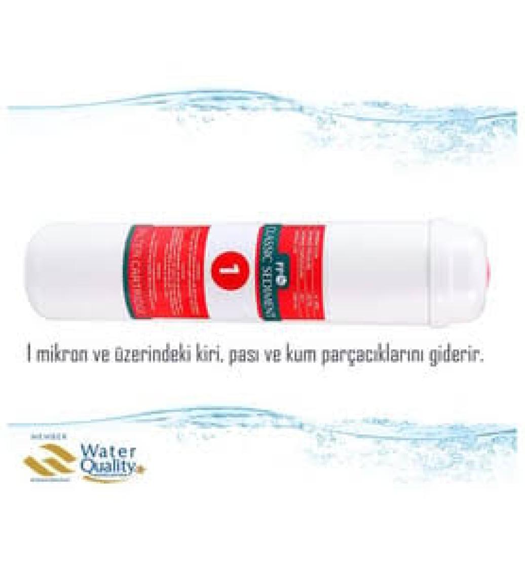 E-Water Su Arıtma Cihazı 6'lı Filtre Seti Vontron Membranlı Kapalı Kasalı Cihazlar İçin 4'lü Mineral Filtreli