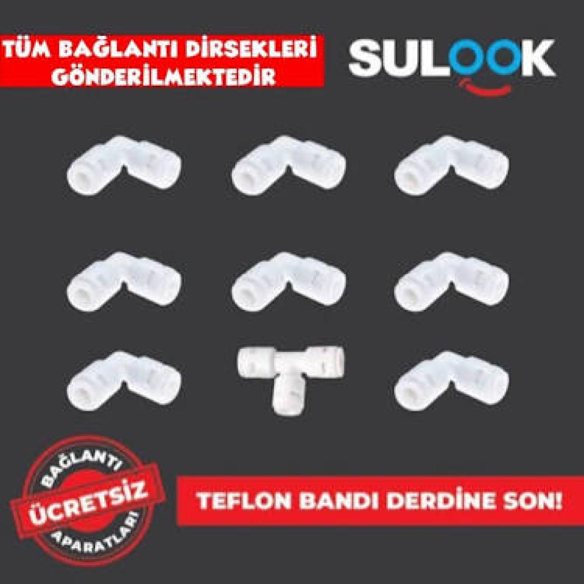 E-Water Su Arıtma Cihazı 6'lı Filtre Seti Vontron Membranlı Kapalı Kasalı Cihazlar İçin 4'lü Mineral Filtreli