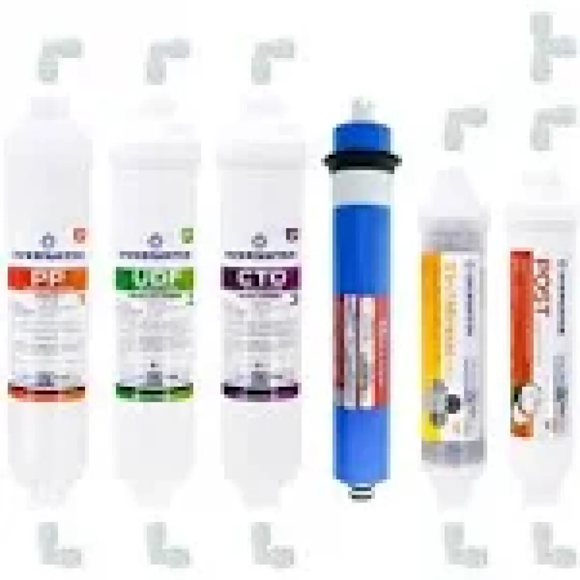 OverWater Kapalı Kasa Su Arıtma Cihazı 6 Lı Inline Filtresi Seti 10 Aşamalı Özel Sarım Membran Filtre