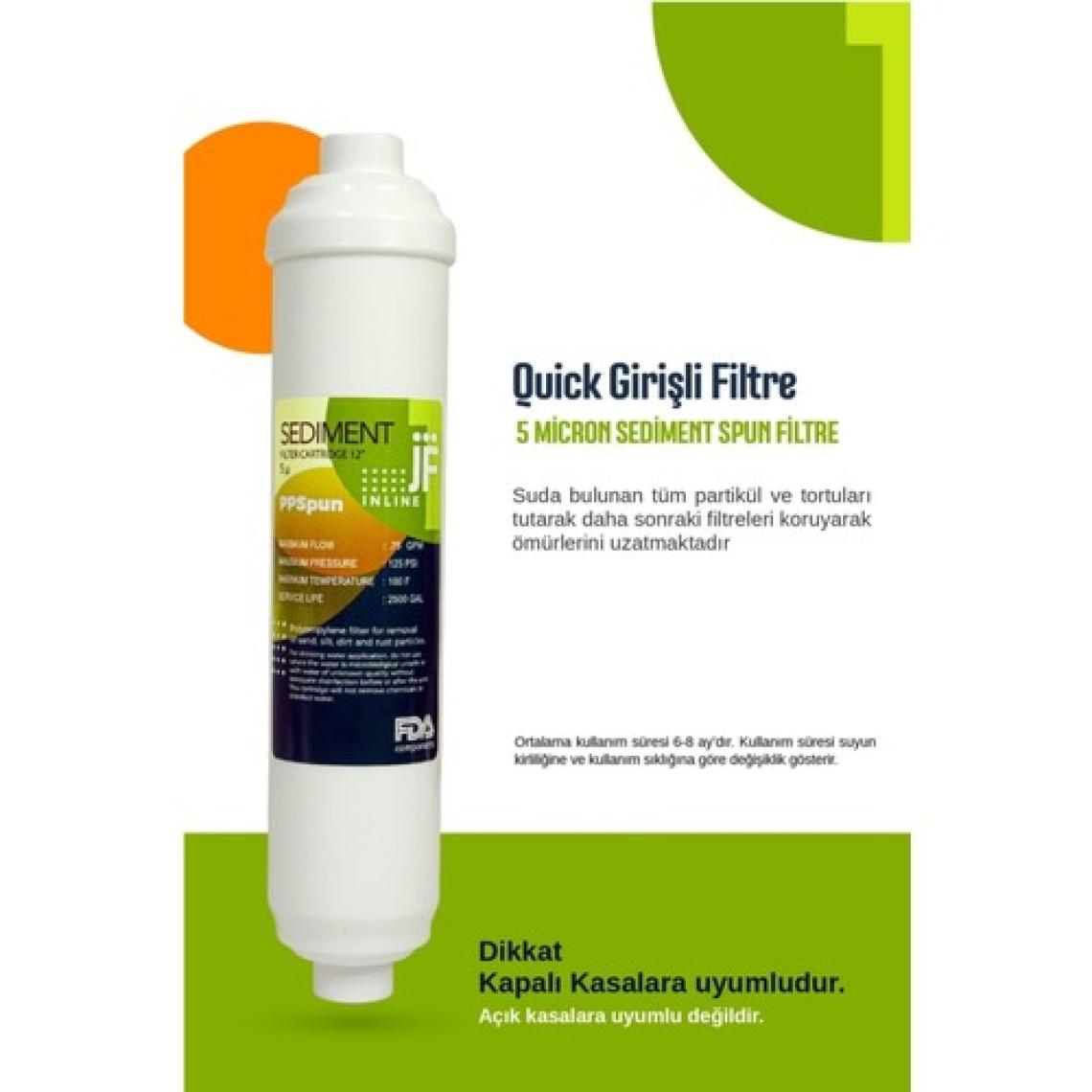 Liberti Filter Marka Filtre Inline Kapalı Kasa 3lü Filtre Seti Jf Filtre - Jfi3