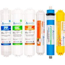 Aquafit Kapalı Kasa Su Arıtma Cihazı Iki Tarafı Çubuklu 6'lı Filtre Seti