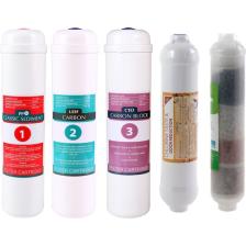 E-Water Su Arıtma Cihazı Membransız Kapalı Kasalı Cihazlar Için Inline 4'lü Mineral Filtreli Takım 5'li