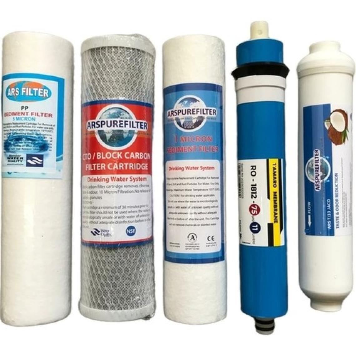 Su Arıtma 5'li Filtre Set Sed Cto Membran Compact Açık Kasa Tadlandırıcı