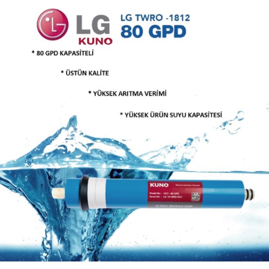 Sulook LG Su Arıtma Cihazı Filtresi 12 Inç Inline Lg Mebran 5 Li Filtre Seti
