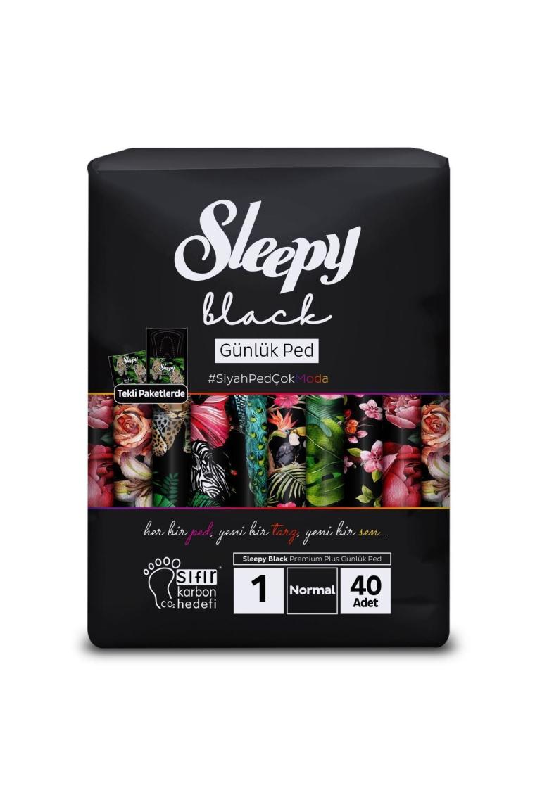 Black Premium Plus Günlük Ped Normal 40 Adet Ped