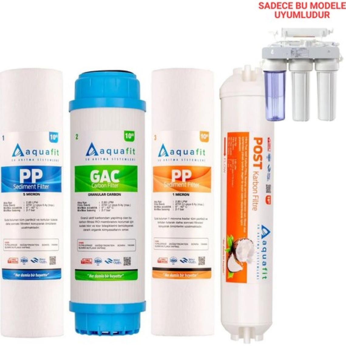 Aquafit Açık Kasa Su Arıtma Cihazı 4'lü Filtre Seti