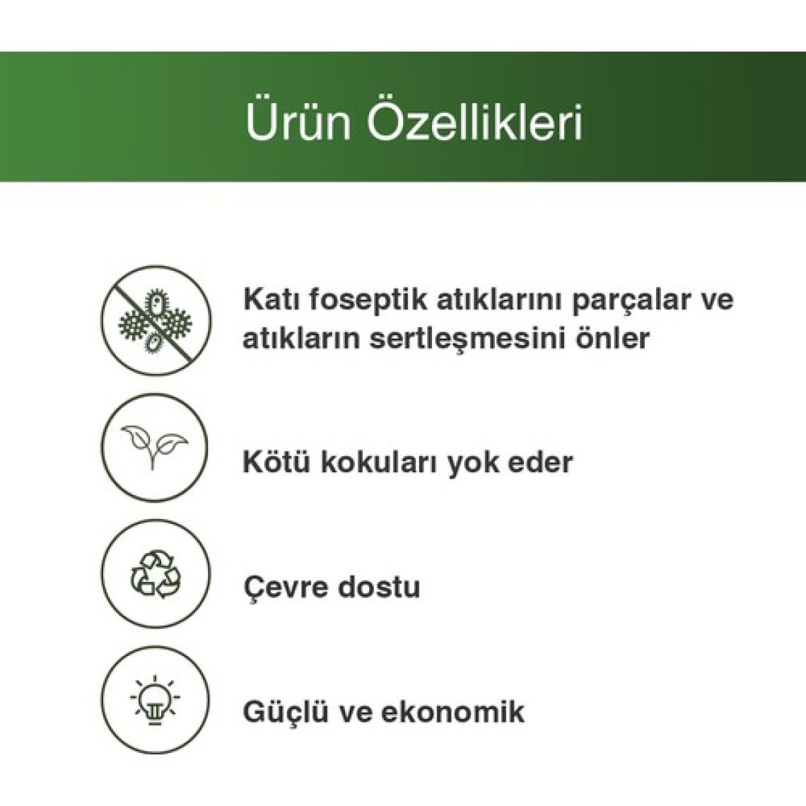 Global Water Solutions Biowave Foseptik Tanklar Koku ve Atık Giderici - 1 lt