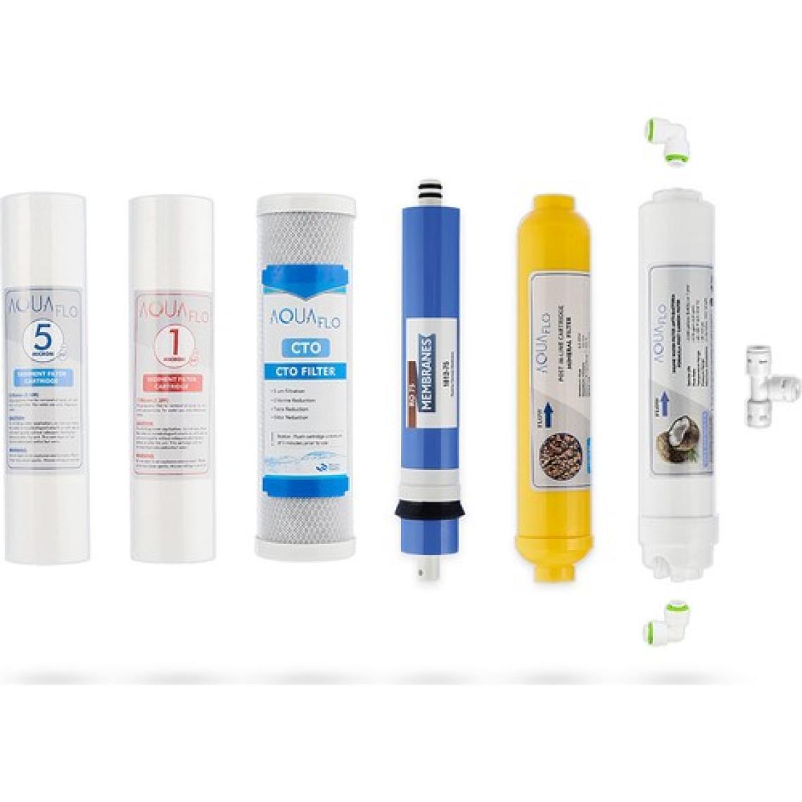 Mil Su Açık Kasa Su Arıtma Cihazı 6'lı Filtresi Standart Membran Set