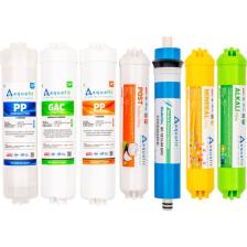 Aquafit Kapalı Kasa Su Arıtma Cihazı Iki Tarafı Çubuklu 7'li Filtre Seti
