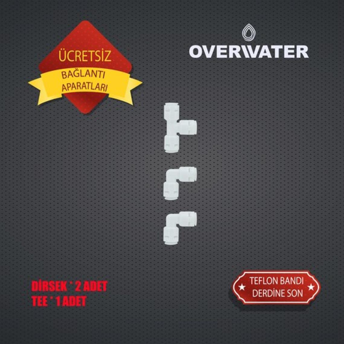 OverWater Açık Kasa Su Arıtma Cihazı 4 'lü Filtresi Seti  Aşamalı ( Membransız Set ) FKN4