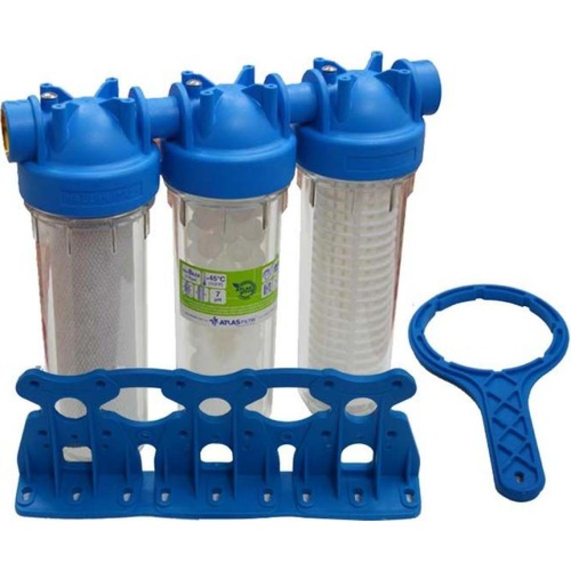 Atlas 10'' Housing 3'Lü Su Arıtma Filtresi