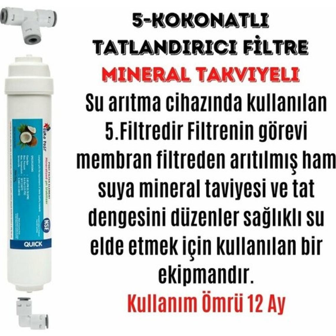 Ihlas Aura Cebilon Su Arıtma Cihazı compact açık kasa Filtre Bakım Seti