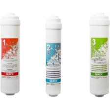 Sulook Su Arıtma Cihazı Inline 3'lü Filtre Set,kaplı Kasalar Için Filtre