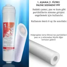 Liberti Kapalı Kasa Su Arıtma Cihazı Filtresi Inline 2 Yıllık Bakım Seti (Membransız)