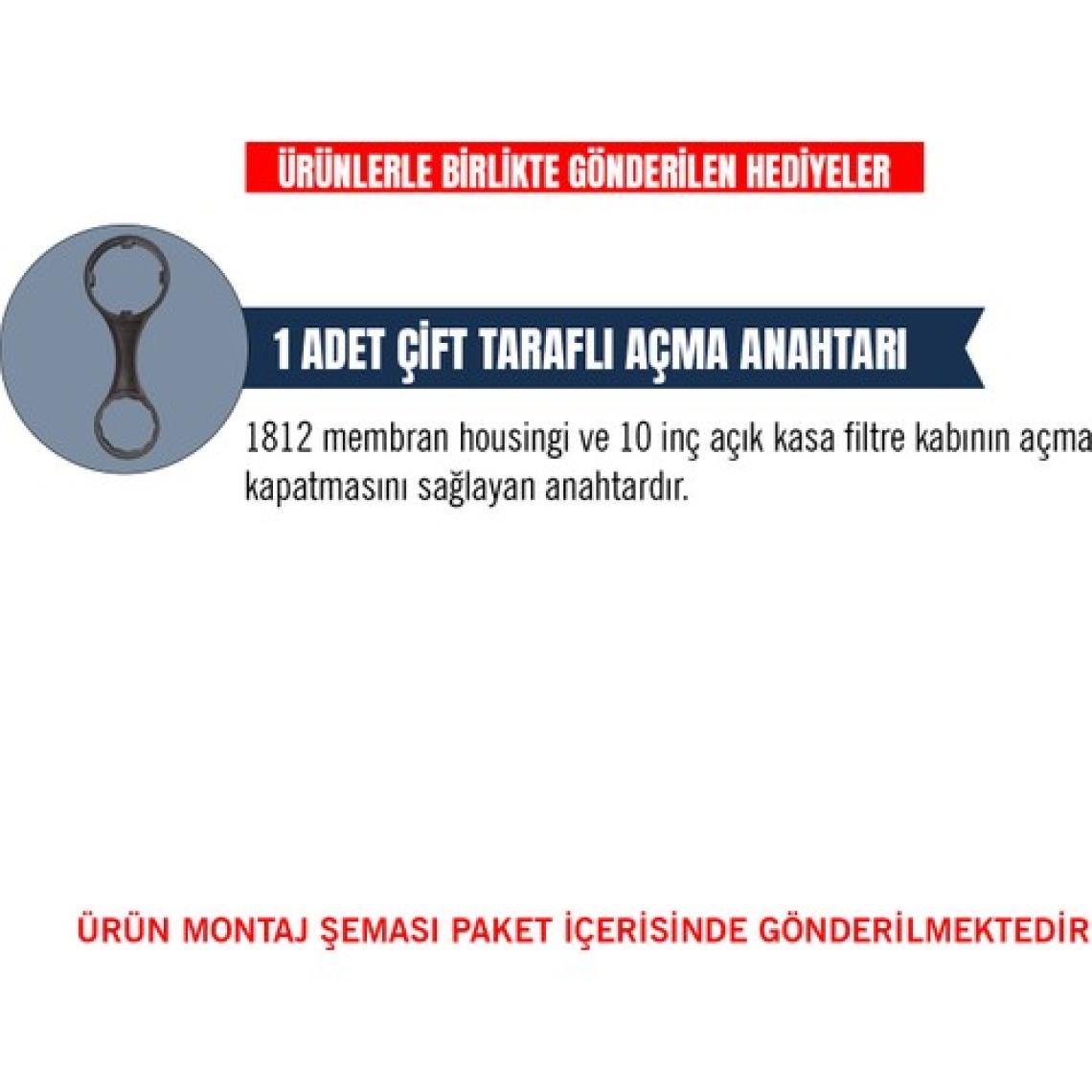 Aquafit Açık Kasa Su Arıtma Cihazı 3'lü Su Arıtma Ön Filtresi