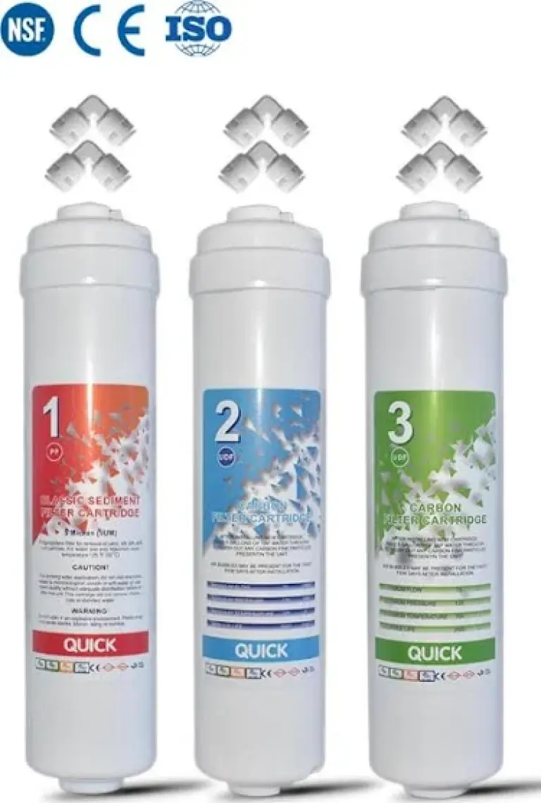 WaterMelon Kapalı Kasa 12 İnç Su Arıtma Cihazı Filtresi İnline 6 Aylık Set