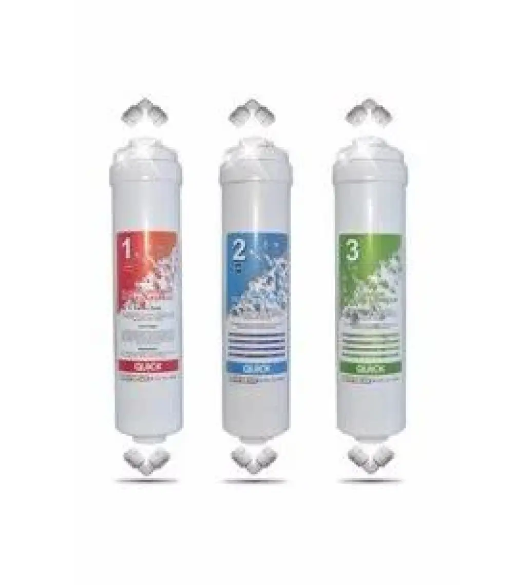 WaterMelon Kapalı Kasa 12 İnç Su Arıtma Cihazı Filtresi İnline 6 Aylık Set