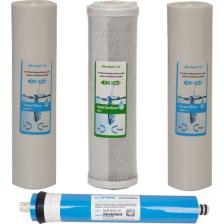 WaterGold Su Arıtma 5 ve 1 Micron Tortu, Blok Aktif Karbon ve Membran Filtre