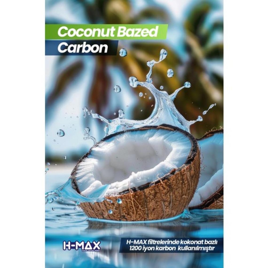 H-MAX Reverse Osmosis System Lg Ihlas Aura Cebilon Plus Uyumlu Su Arıtma Cihazı 12 Inç Inline 5'li Membranlı Filtre Seti
