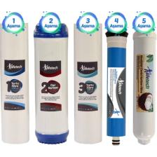 LifeTech 5 Aşama Full Filtre Seti (Membran Filtreli)
