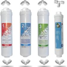 Liberti Kapalı Kasa 12 Inç Su Arıtma Cihazı Filtresi Inline 4 Aşamalı Nsf Onaylı Filtre Seti