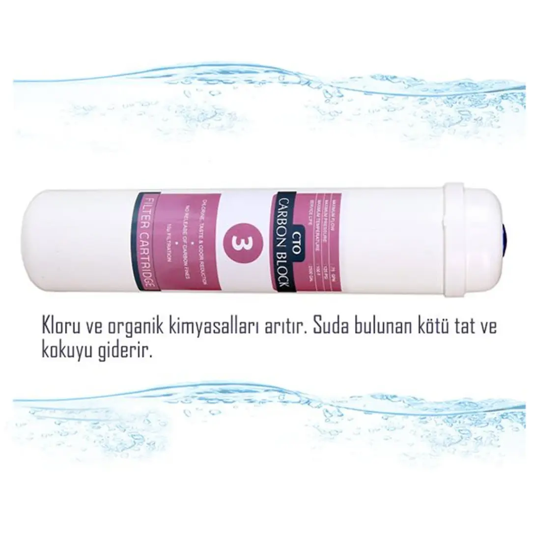 E-Water Su Arıtma Cihazı Kapalı Kasalı Cihazlar Için Inline Filtre Takımı 4'lü