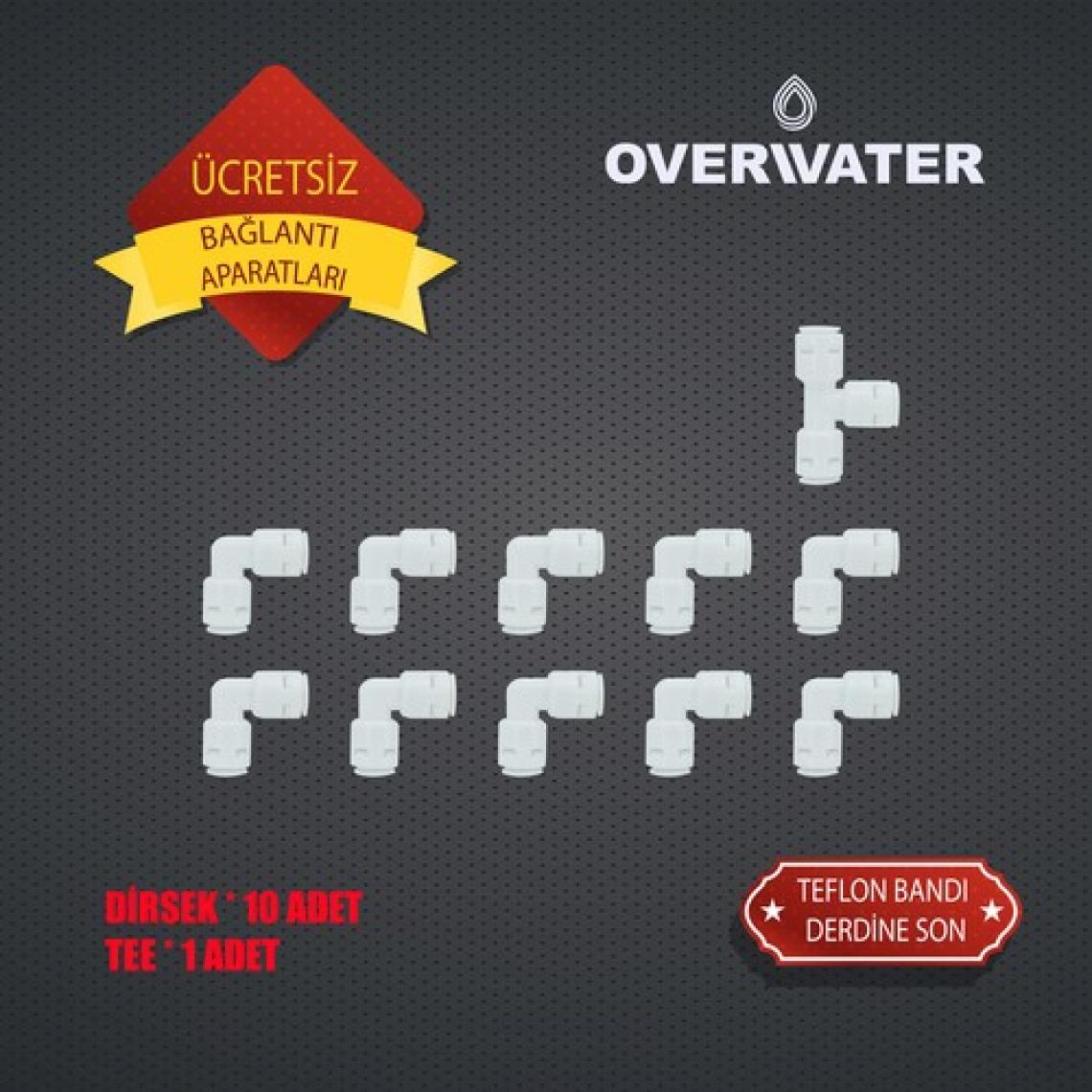 OverWater Kapalı Kasa Su Arıtma Cihazı 6 Lı Inline Filtresi Seti 10 Aşamalı Özel Sarım Membran Filtre