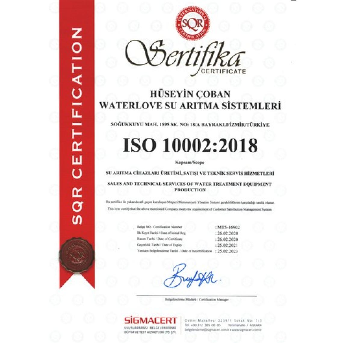 Waterlife Filtre Seti 1-2-3-5 Waterlife Su Arıtma Filtresi