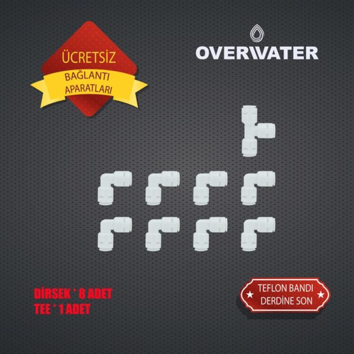 OverWater Açık Kasa Su Arıtma Cihazı 7 li Filtresi Seti Aşamalı ( Membransız Set ) FKN70MAD