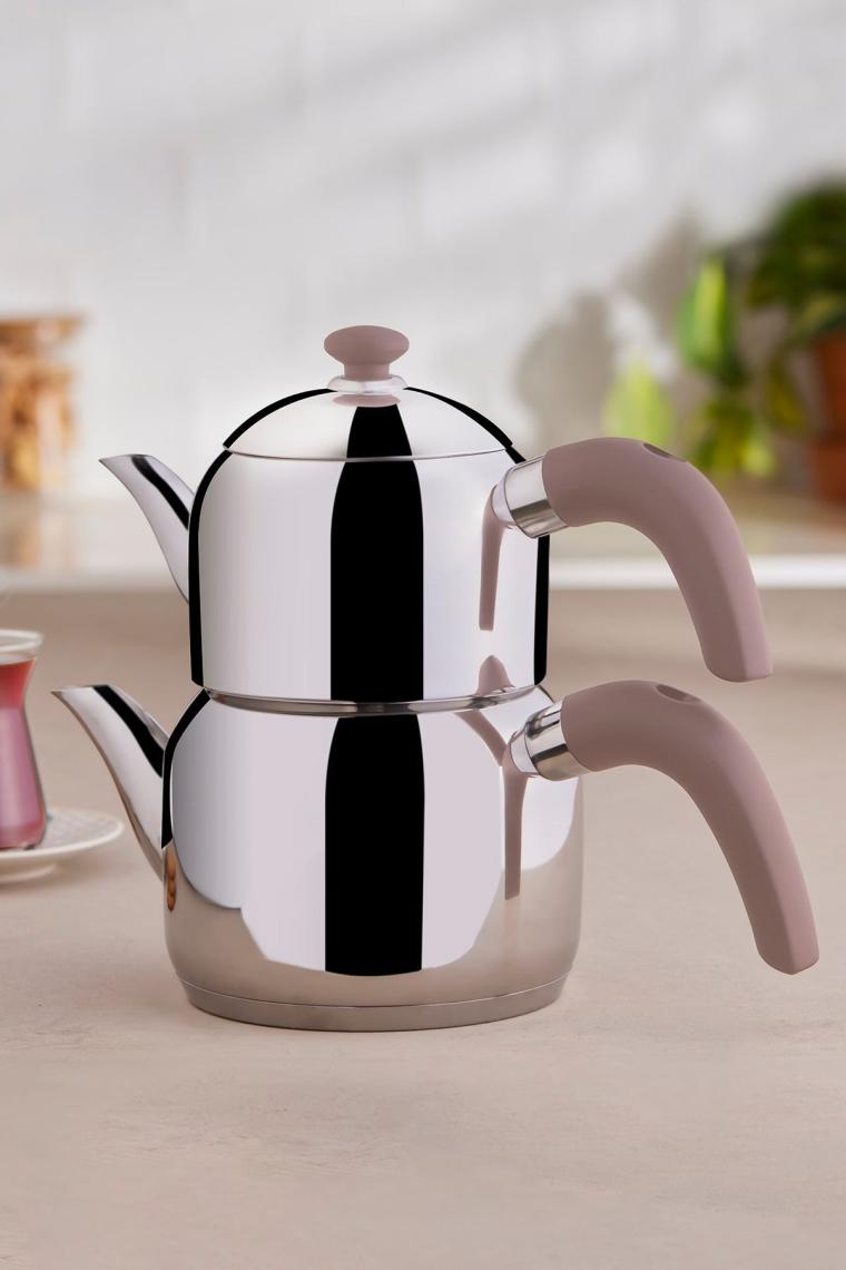 Karaca Edge Mini İndüksiyon Tabanlı Çaydanlık Takımı Rose