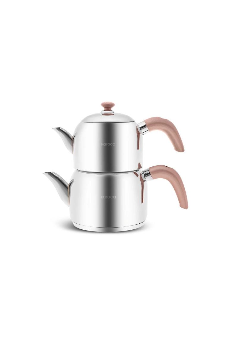Karaca Edge Mini İndüksiyon Tabanlı Çaydanlık Takımı Rose