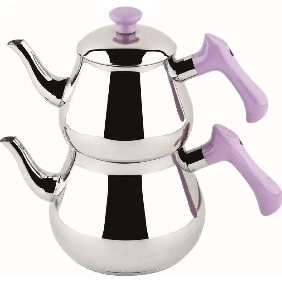 Özkent K-347 Piramit Mini Çaydanlık - Kırmızı