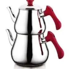 Özkent K-347 Piramit Mini Çaydanlık - Kırmızı