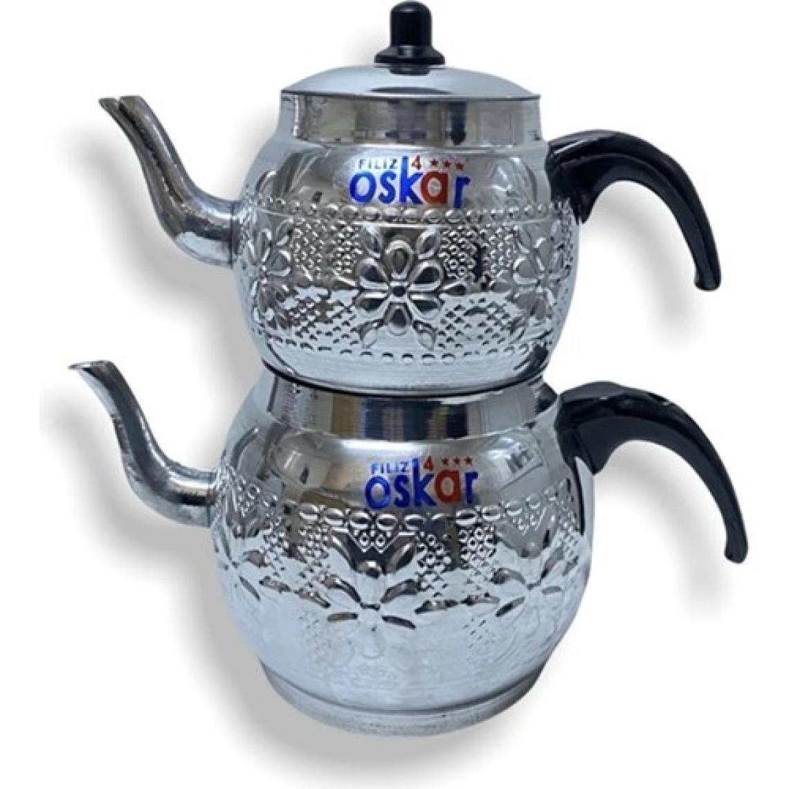 Qpazar Alüminyum Oskar Desenli Çaydanlık No:4 ( 2. 7 Litre )