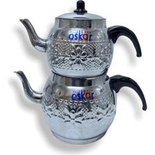 Qpazar Alüminyum Oskar Desenli Çaydanlık No:4 ( 2. 7 Litre )