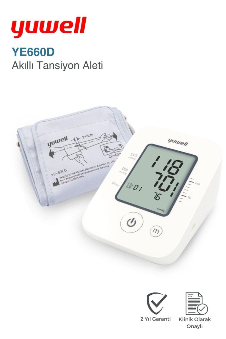 Akıllı Tansiyon Aleti Koldan Ölçer Ye660d