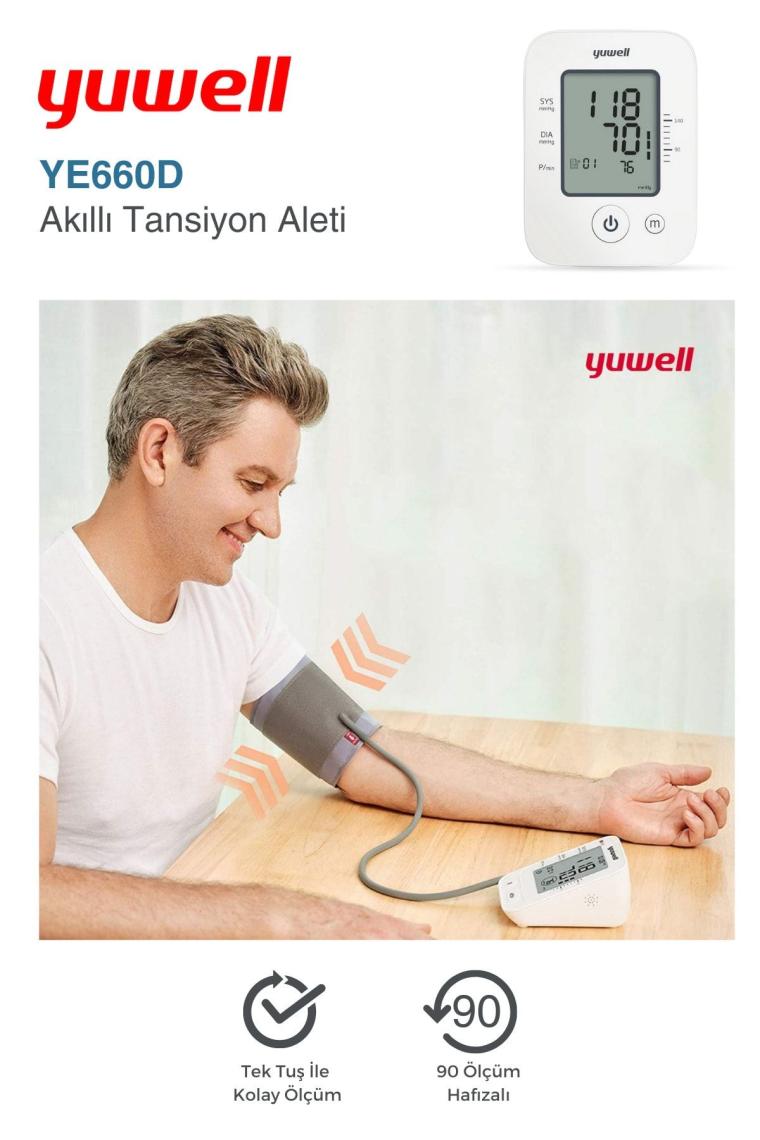 Akıllı Tansiyon Aleti Koldan Ölçer Ye660d