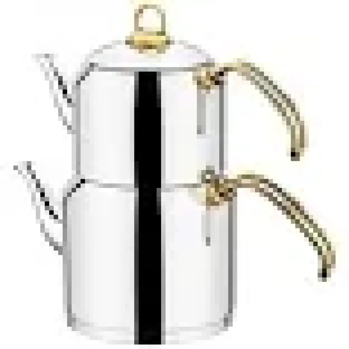 Sıla Truva Gold 3,5 Litre Aile Boy Çelik Çaydanlık Takımı