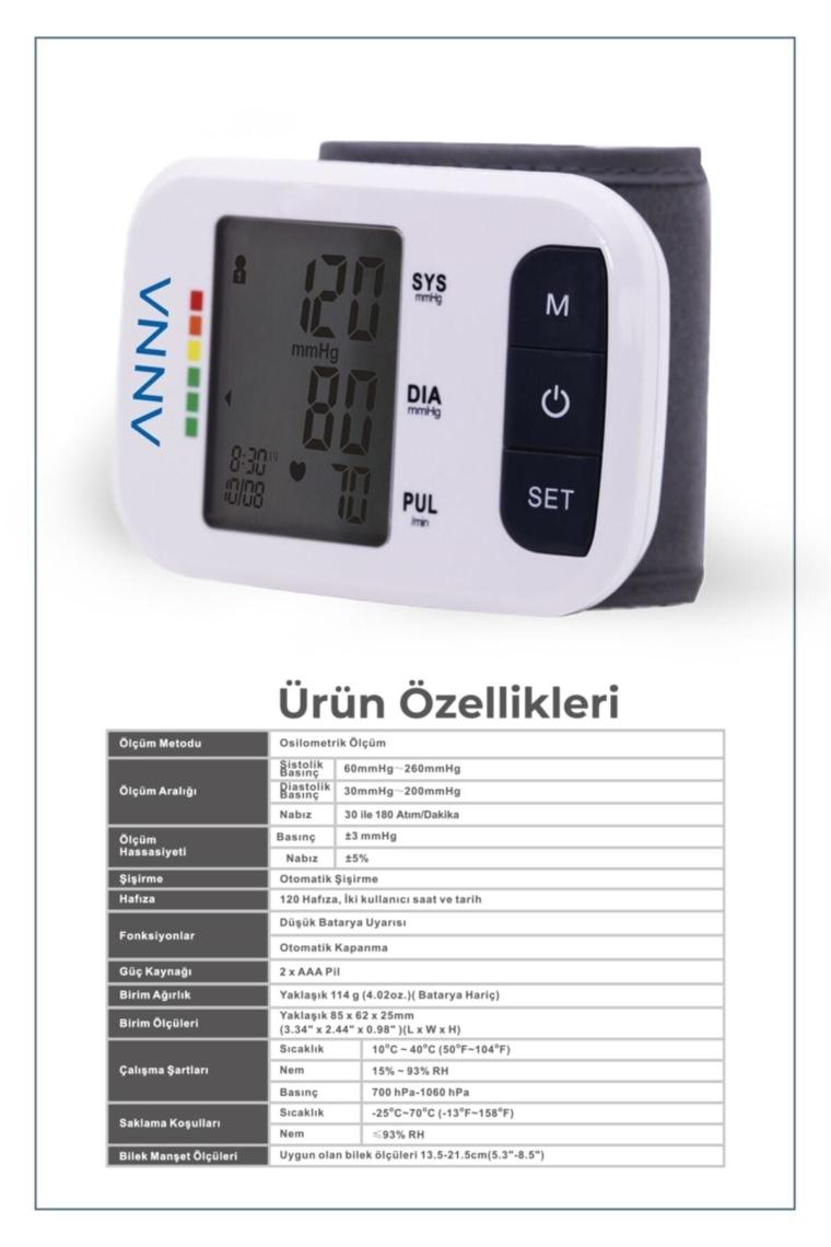 B1 Comfort Dijital Bilekten Ölçer Tansiyon Aleti Türkçe Konuşan