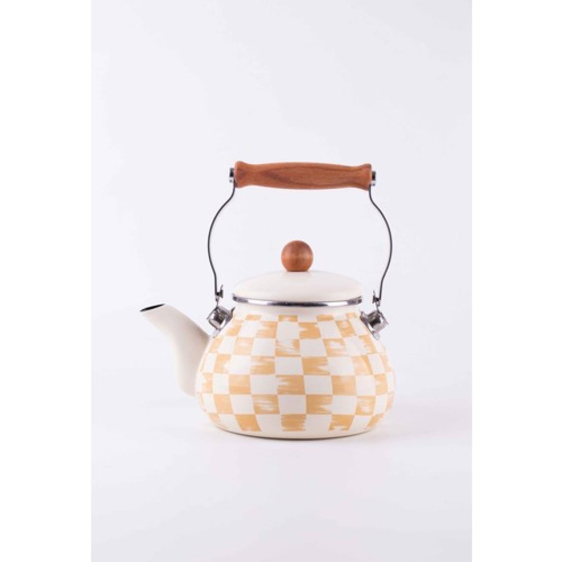 Emaylab Beige Emaye Kettle