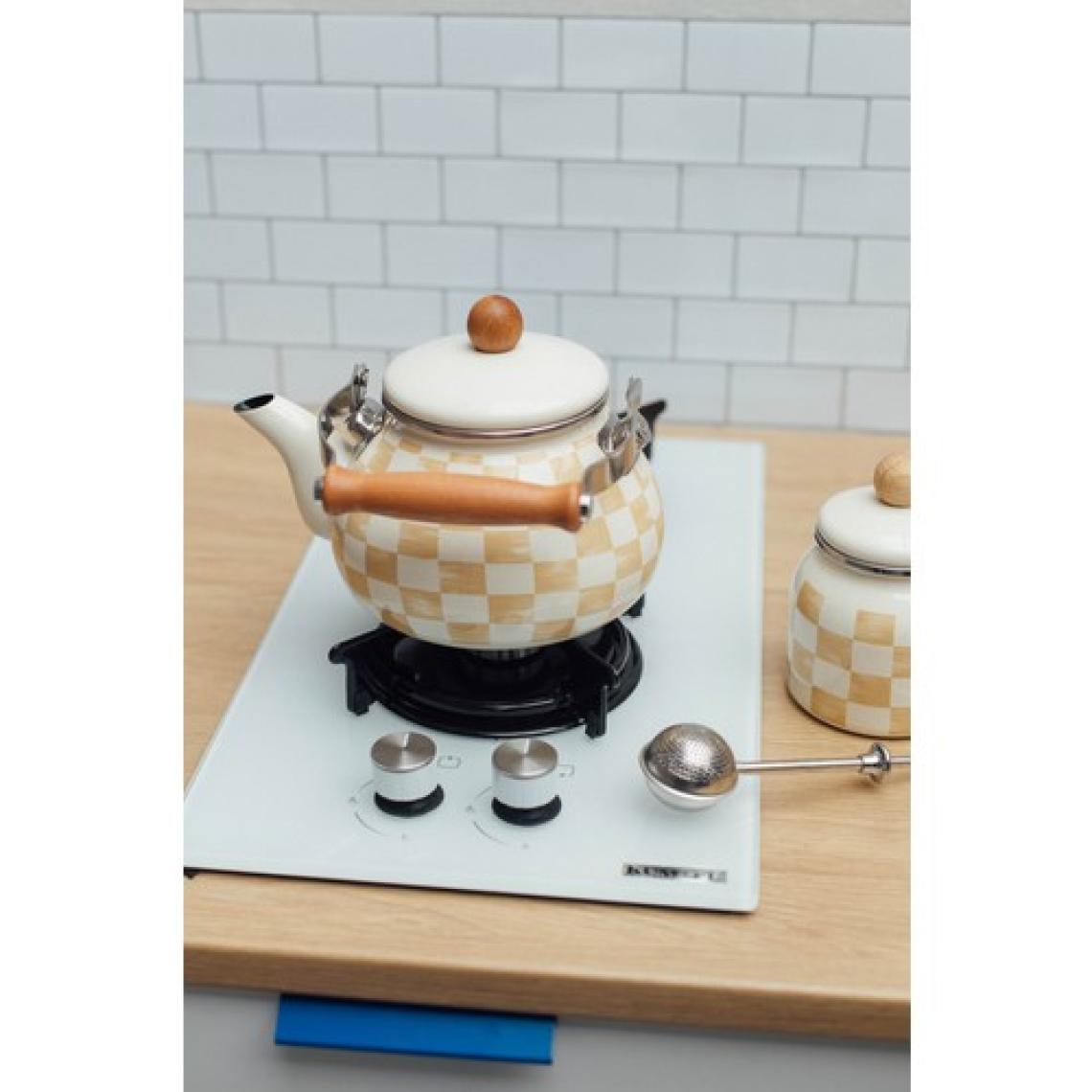 Emaylab Beige Emaye Kettle