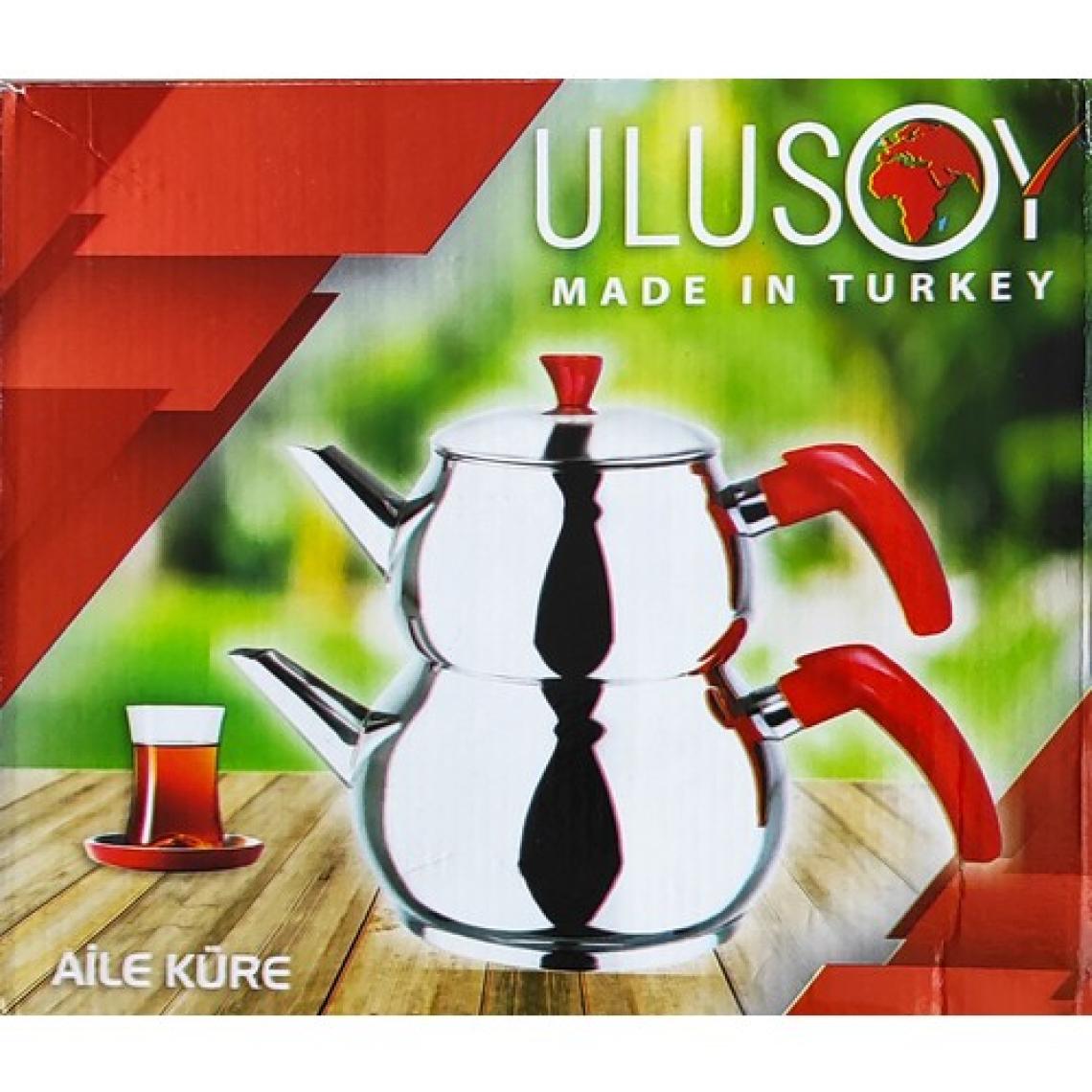 Ulusoy Paslanmaz Aile Boy Küre Çelik Çaydanlık