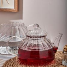 Vitor Cam Çaydanlık Cam Süzgeçli Isıya Dayanıklı Cam 1500ml Suluk-600ml Demlik