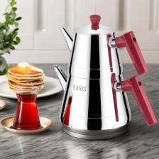 Lines Piramit Soft Kulp Paslanmaz Çelik Çaydanlık Mini Boy