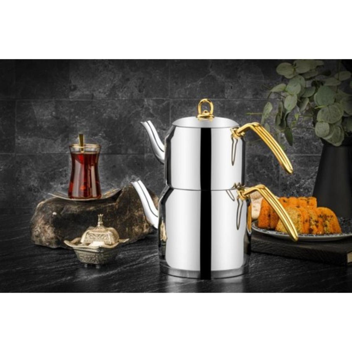 Özlife Koza Inox  Gold Küçük Çaydanlık Takımı 186