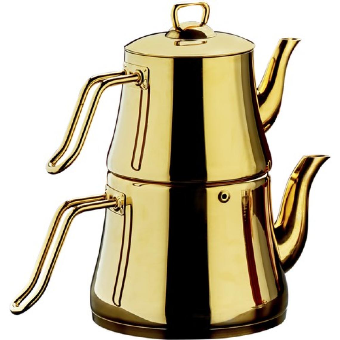 Sıla Piramit Tam Gold Çaydanlık